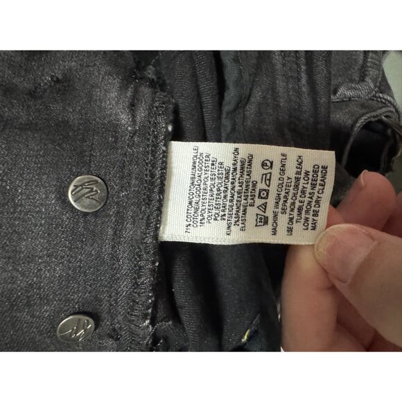 Free People Dark Gray Denim Shortalls Size 28 - Picture 5 of 5